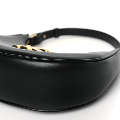 Celine Smooth Calfskin Medium Strap Ava Triomphe Shoulder Bag Black 9 of 11