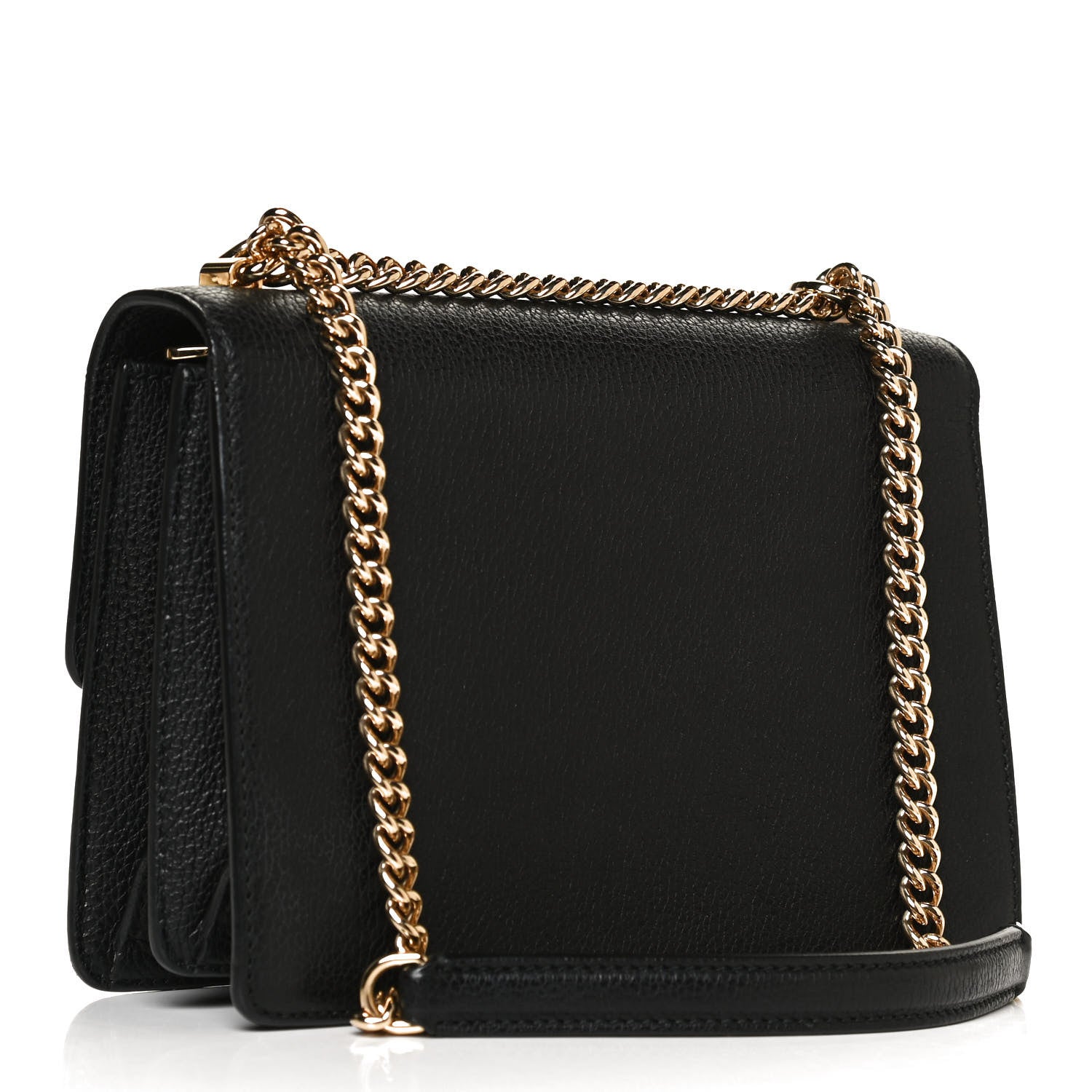 Dolce & Gabbana Grained Calfskin Rosalia Shoulder Bag Black 3 of 11