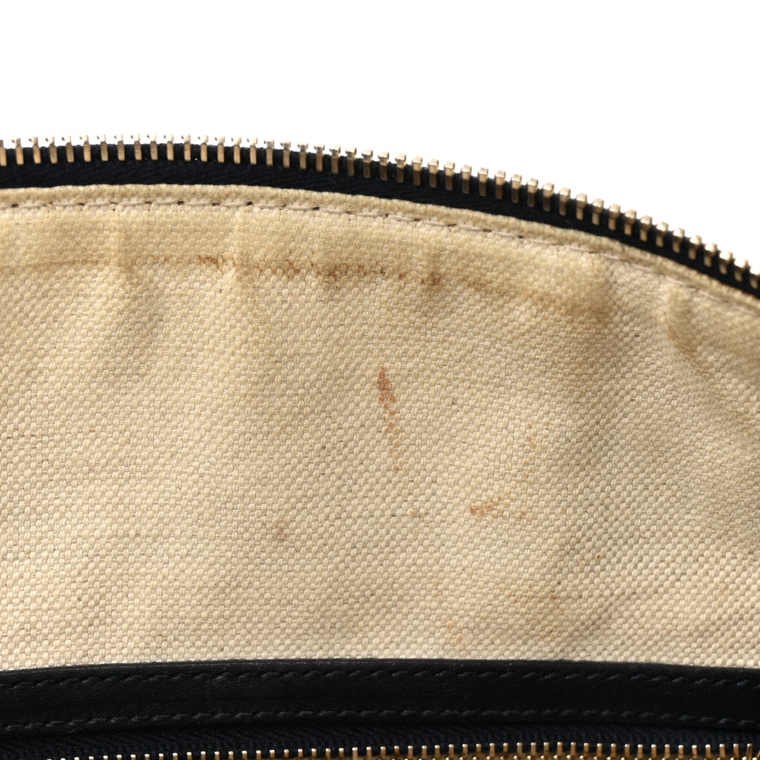 Gucci Monogram Selleria Calfskin Vintage Web Medium Boston Beige Blue 11 of 16