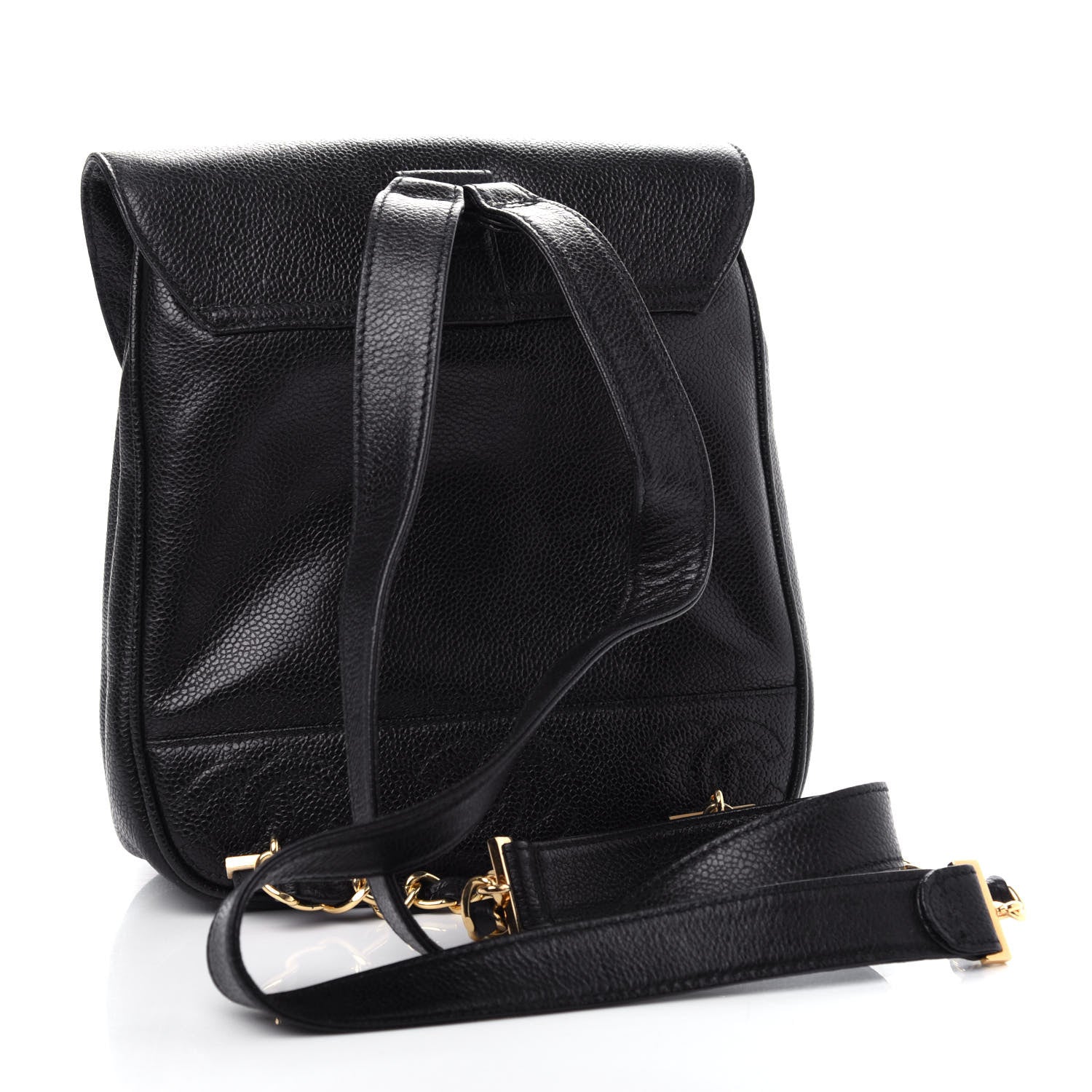 Chanel Caviar CC Backpack Black 3 of 10