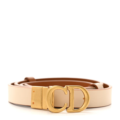 Christian Dior Calfskin Saddle Belt 95 38 Caramel Beige 1 of 6