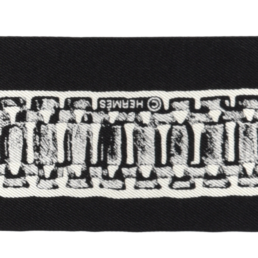 Hermes Silk Le Tresor De Medor Twilly Black White 3 of 4