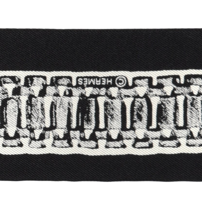 Hermes Silk Le Tresor De Medor Twilly Black White 3 of 4