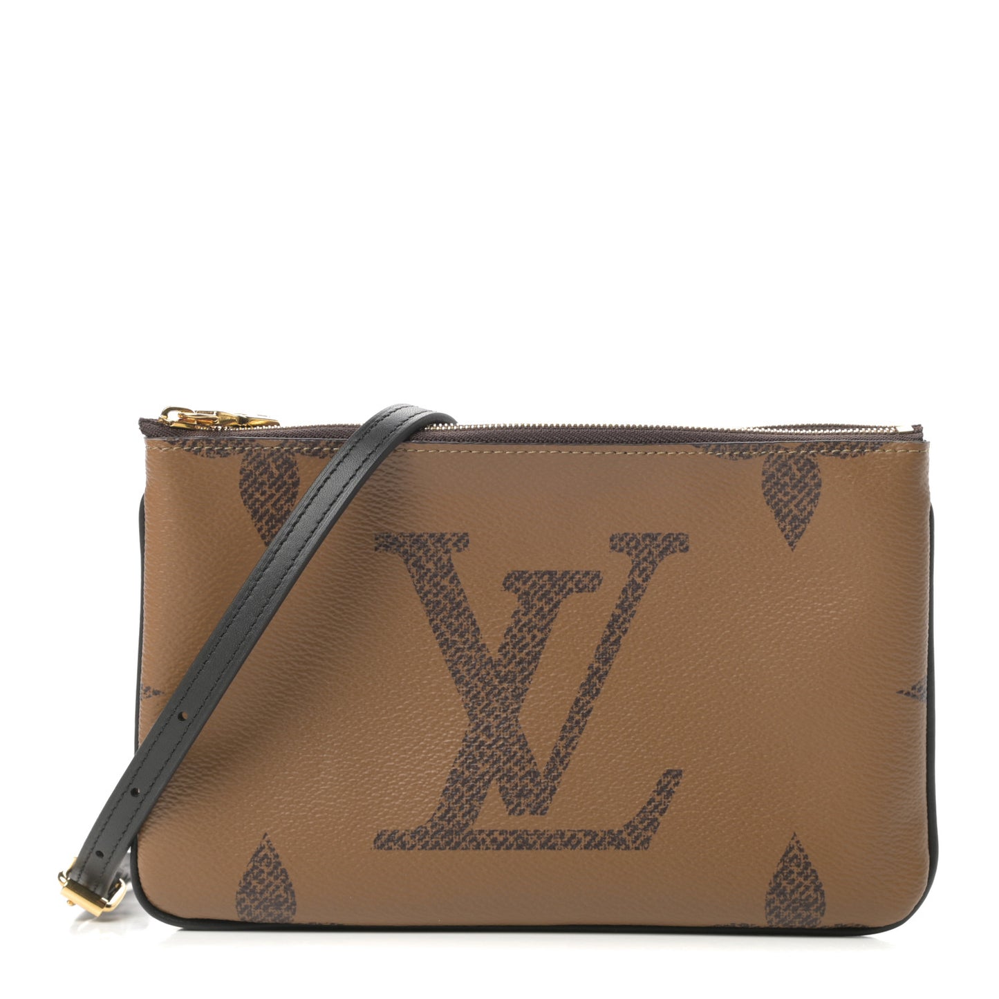 Reverse Monogram Giant Double Zip Pochette