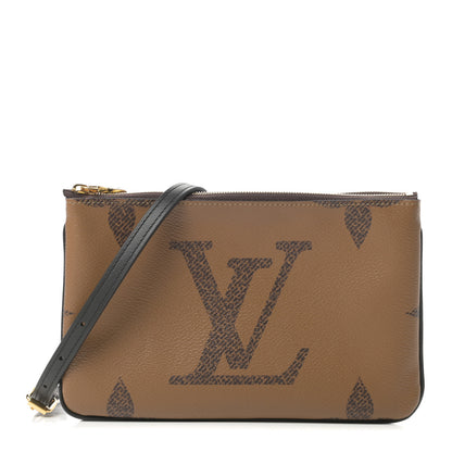 Louis Vuitton Reverse Monogram Giant Double Zip Pochette 1 of 13