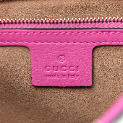 Gucci GG Supreme Monogram Medium Boston Beige Hibiscus Red New Rosette 9 of 9