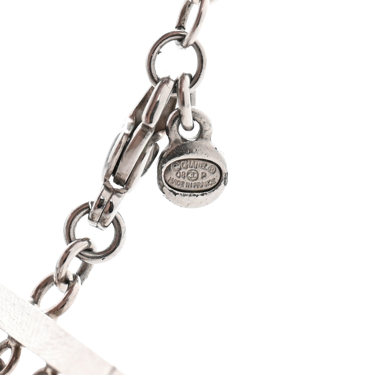 Chanel Crystal Star CC Multi Strand Bracelet Silver 4 of 8
