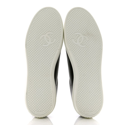 Chanel Calfskin CC Womens Sneakers 41 Black 5 of 8