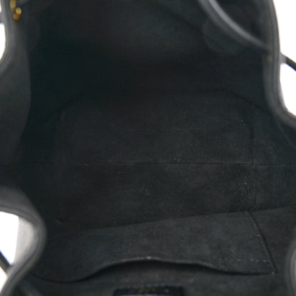 Louis Vuitton Calfskin Lockme Bucket MM Black 5 of 9