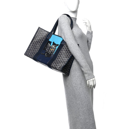Goyard Goyardine Villette Tote Blue 3 of 14