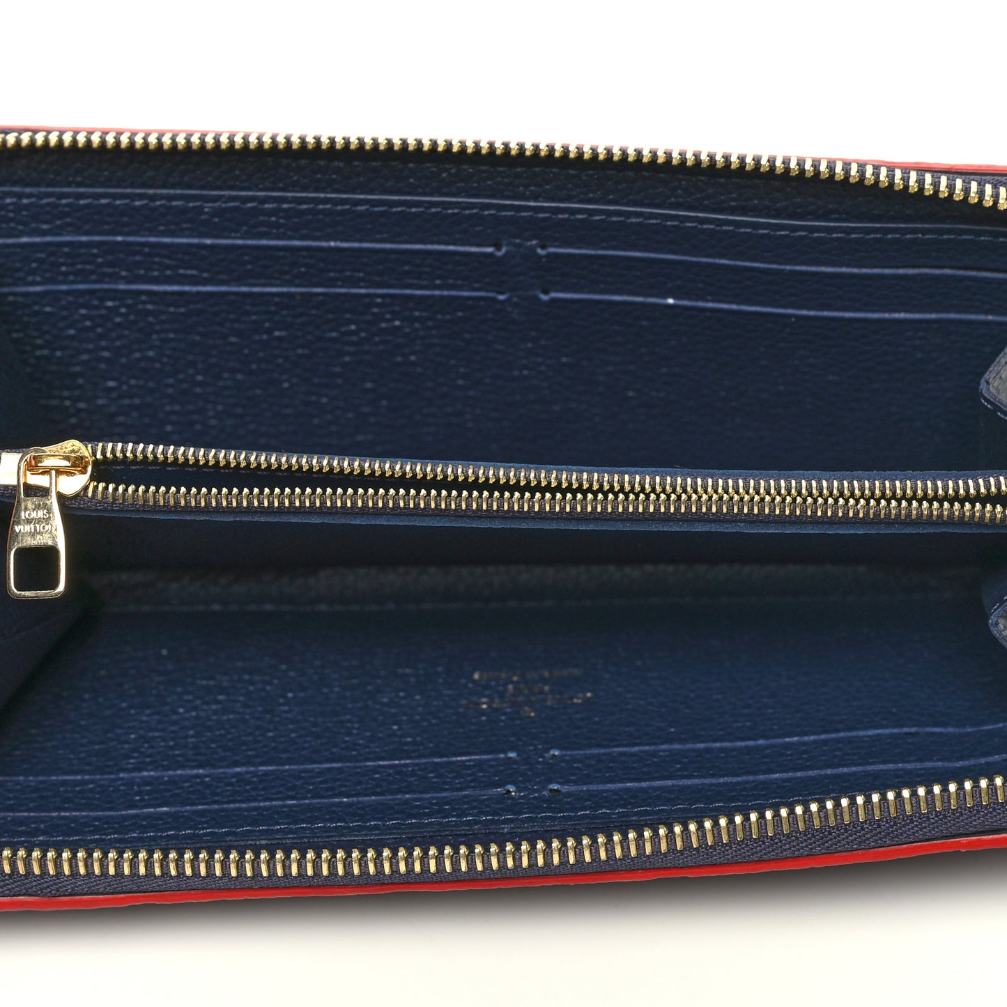 Empreinte Clemence Wallet Marine Rouge