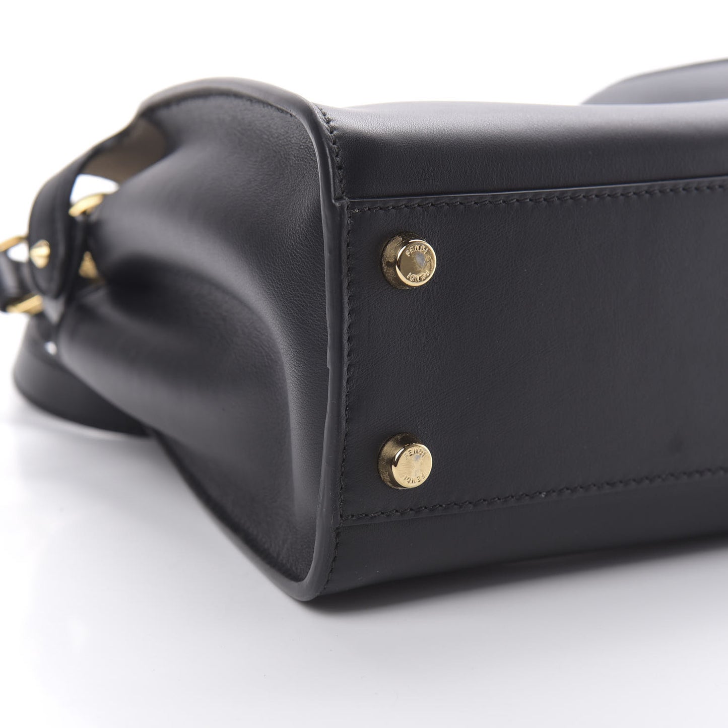 Vitello Tahiti Burro Medium Peekaboo Iconic Essentially Satchel Black Corda