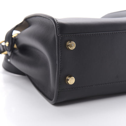 Fendi Vitello Tahiti Burro Medium Peekaboo Iconic Essentially Satchel Black Corda 11 of 13