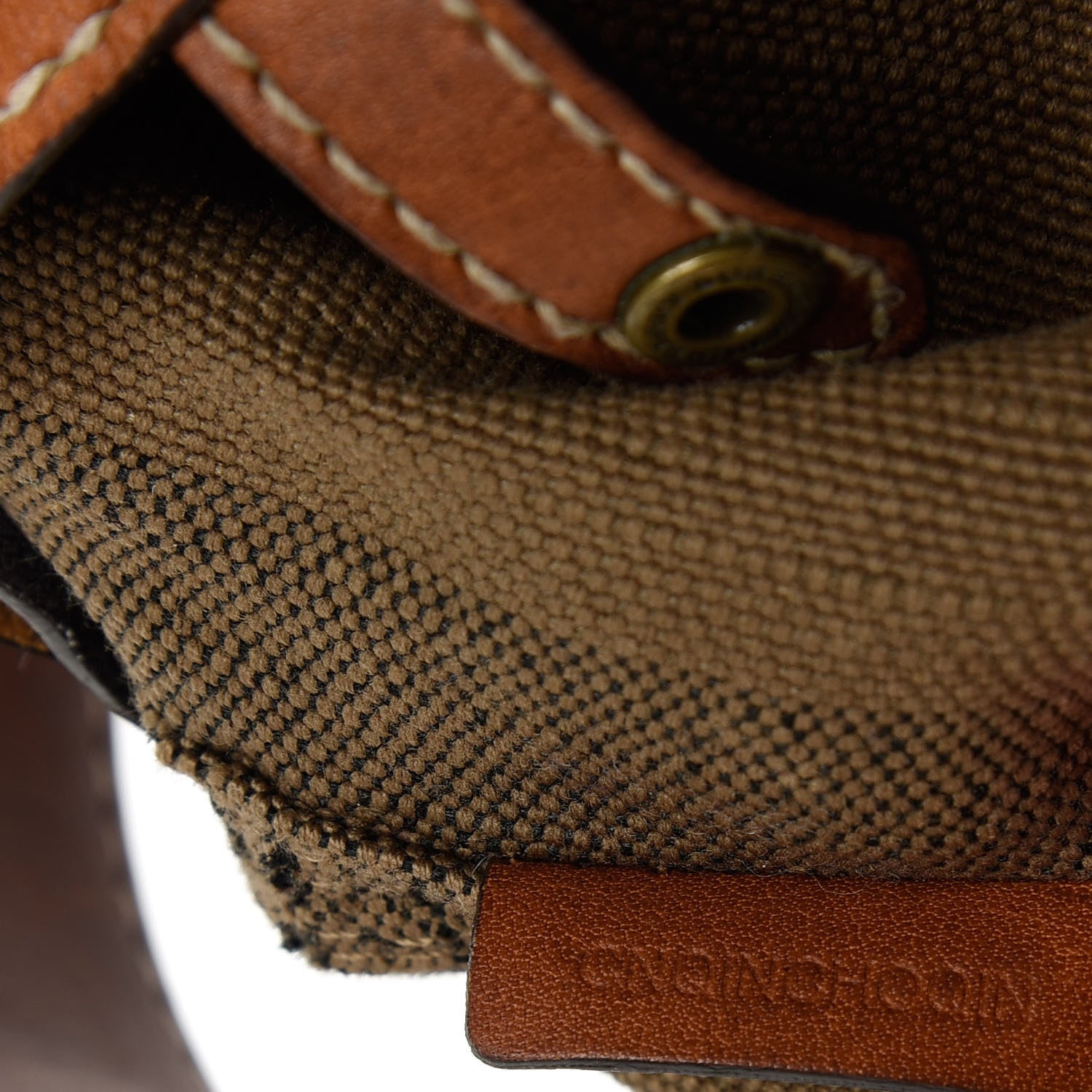 Burberry Canvas Mega Check Medium Susanna Hobo Saddle Brown 10 of 14