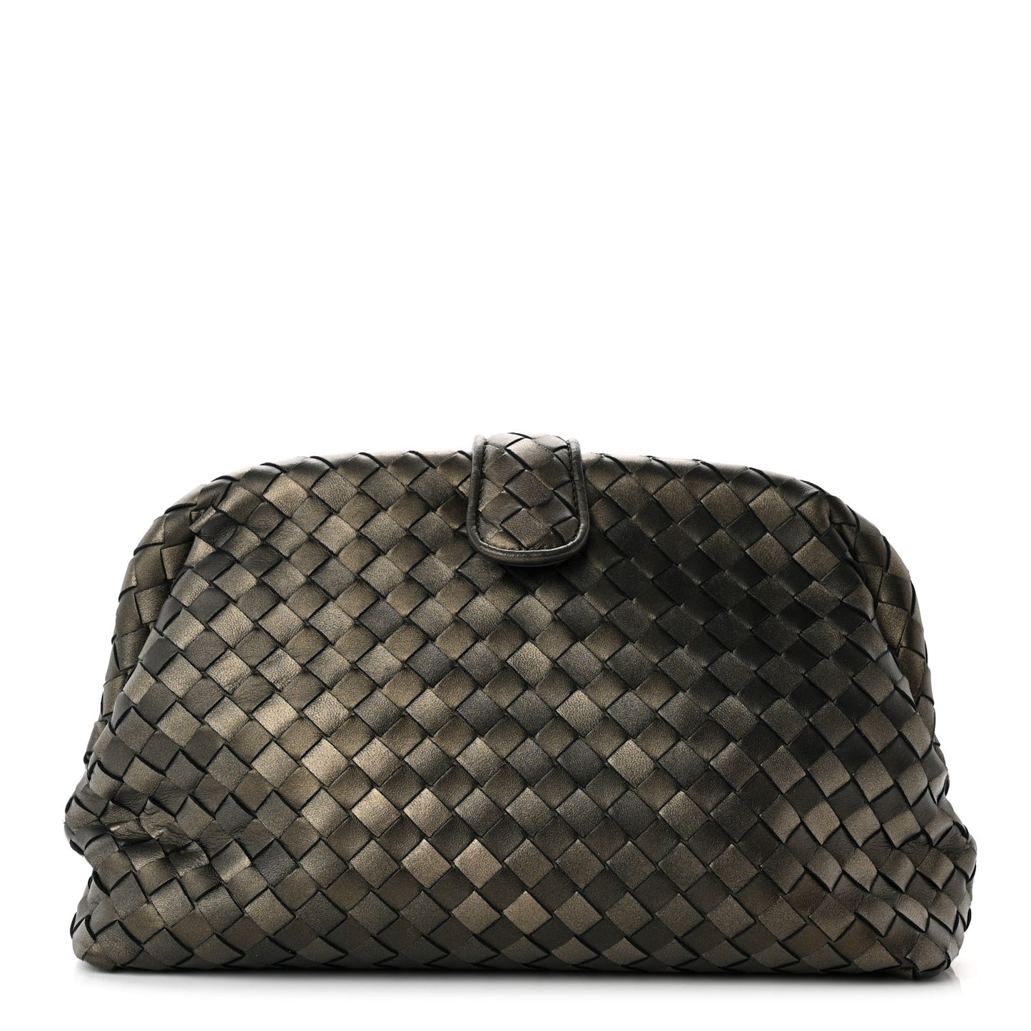 Nappa Intrecciato The Lauren 1980 Clutch Platinum