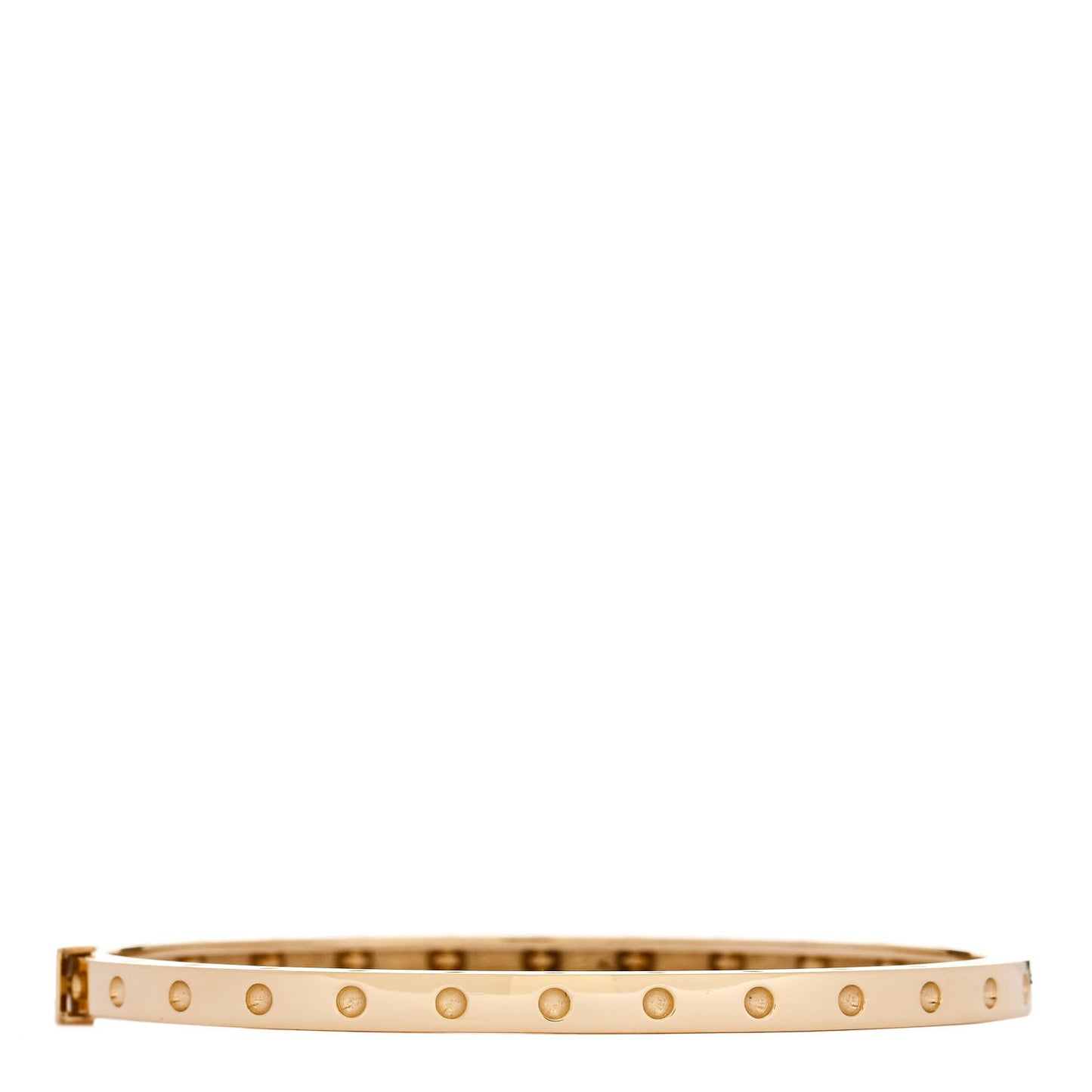 18K Yellow Gold Symphony Pois Moi Oval Bangle Bracelet
