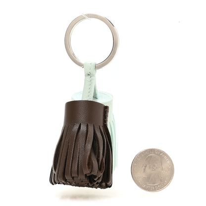 Hermes Lambskin Carmen Uno-Dos Key Holder Vert Peppermint Moka 2 of 5