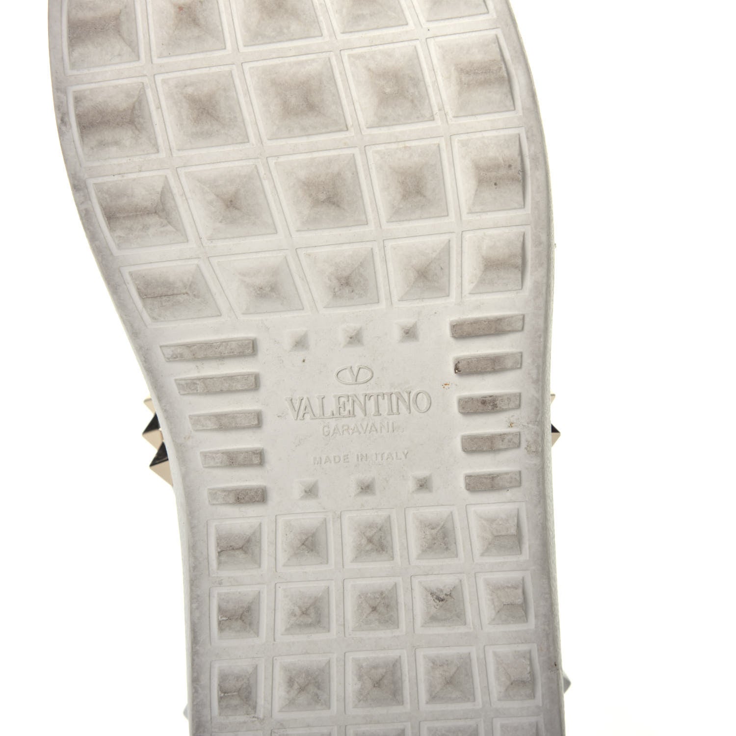 Valentino Garavani Calfskin Rockstud Untitled Open Sneakers 37 White 6 of 8