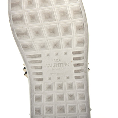 Valentino Garavani Calfskin Rockstud Untitled Open Sneakers 37 White 6 of 8