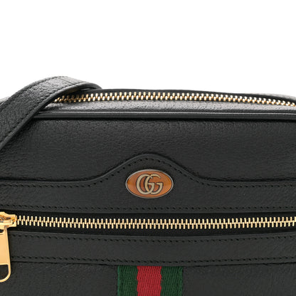 Gucci Calfskin Web Mini Ophidia Shoulder Bag Black 8 of 11