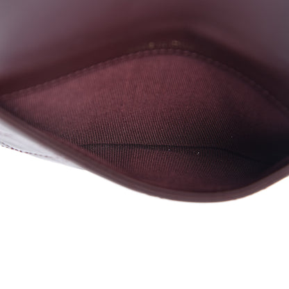 Chanel Lambskin Quilted Wallet On Removable Chain Insert Burgundy 5 of 8