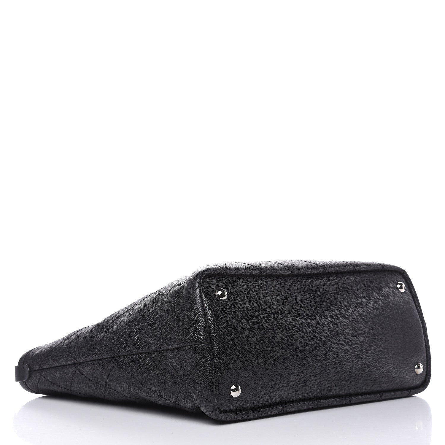 Chanel Grained Calfskin Large Shopping Fever Tote Black 5 of 17