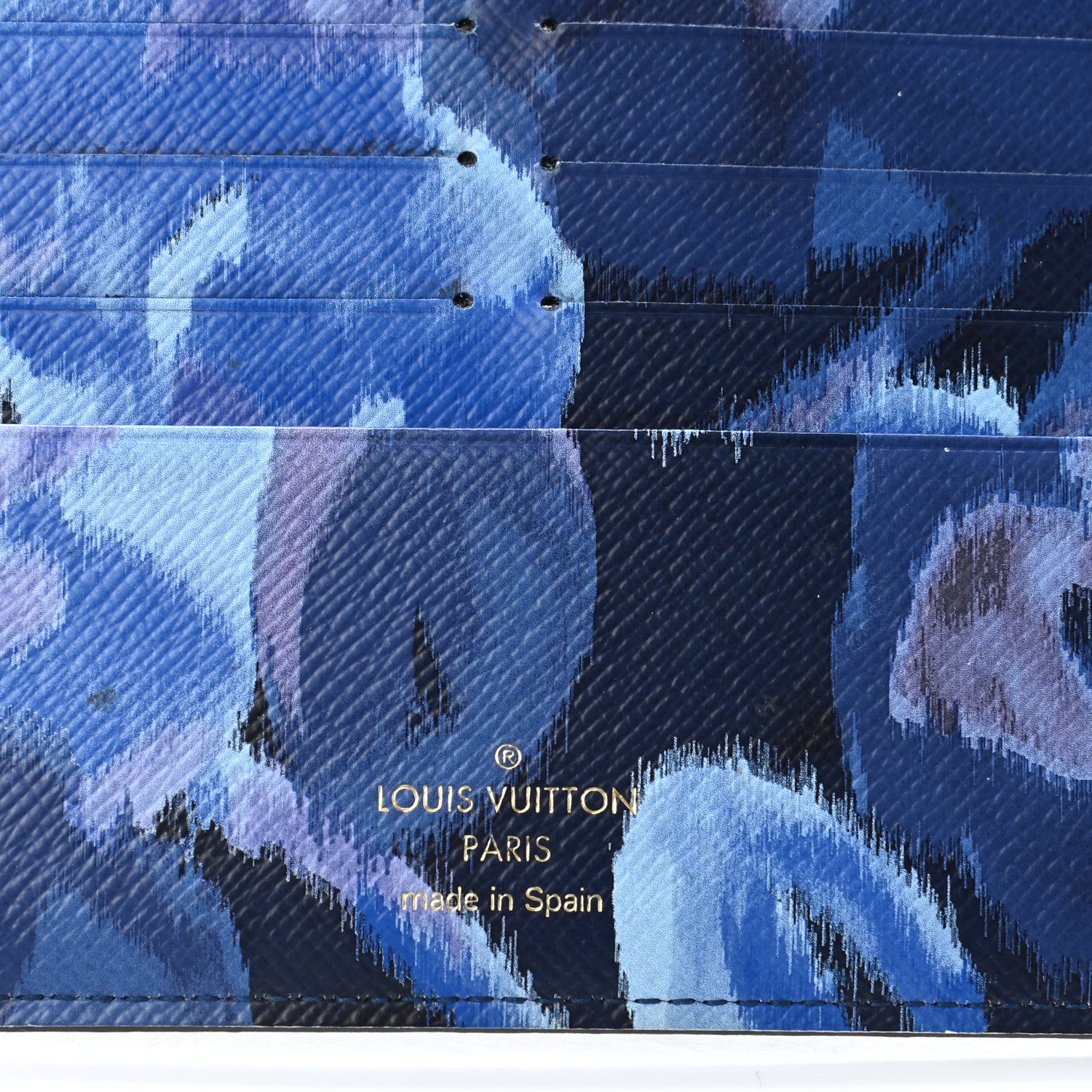 Louis Vuitton Monogram Articles de Voyage Ikat Insolite Wallet Grand Blue 6 of 8