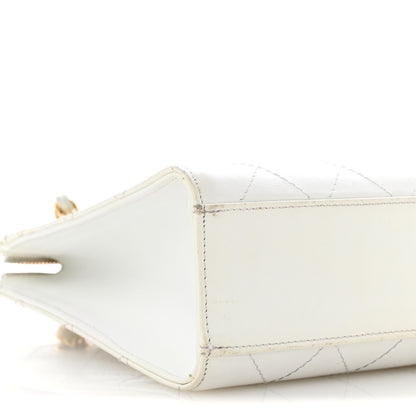 Chanel Caviar Quilted Shoulder Bag White 11 of 17