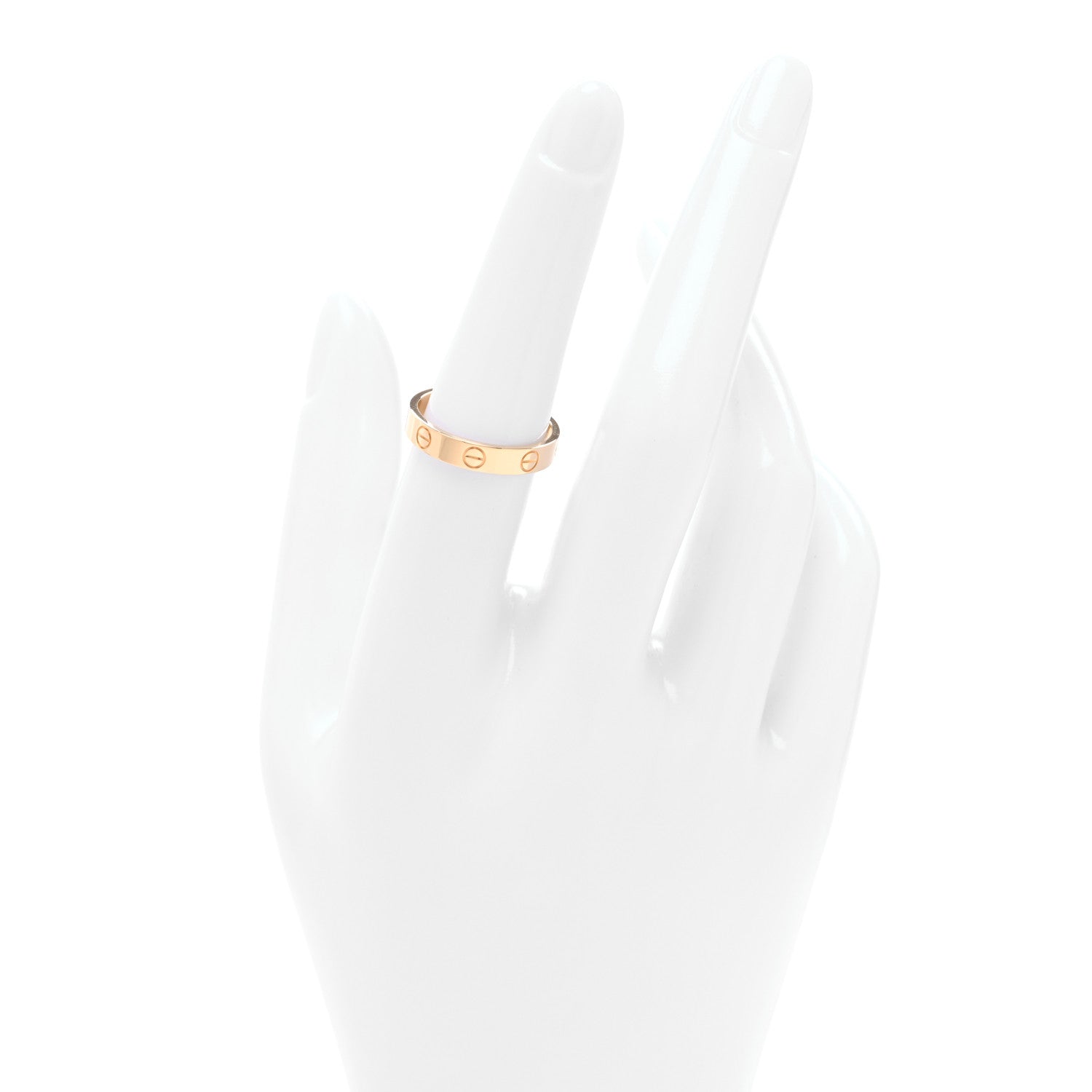 Cartier 18K Yellow Gold 3.5mm LOVE Wedding Band Ring 53 6.5 2 of 4