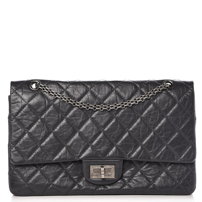 Chanel Aged Calfskin Quilted 2.55 Reissue 227 Flap Grey 1 of 8