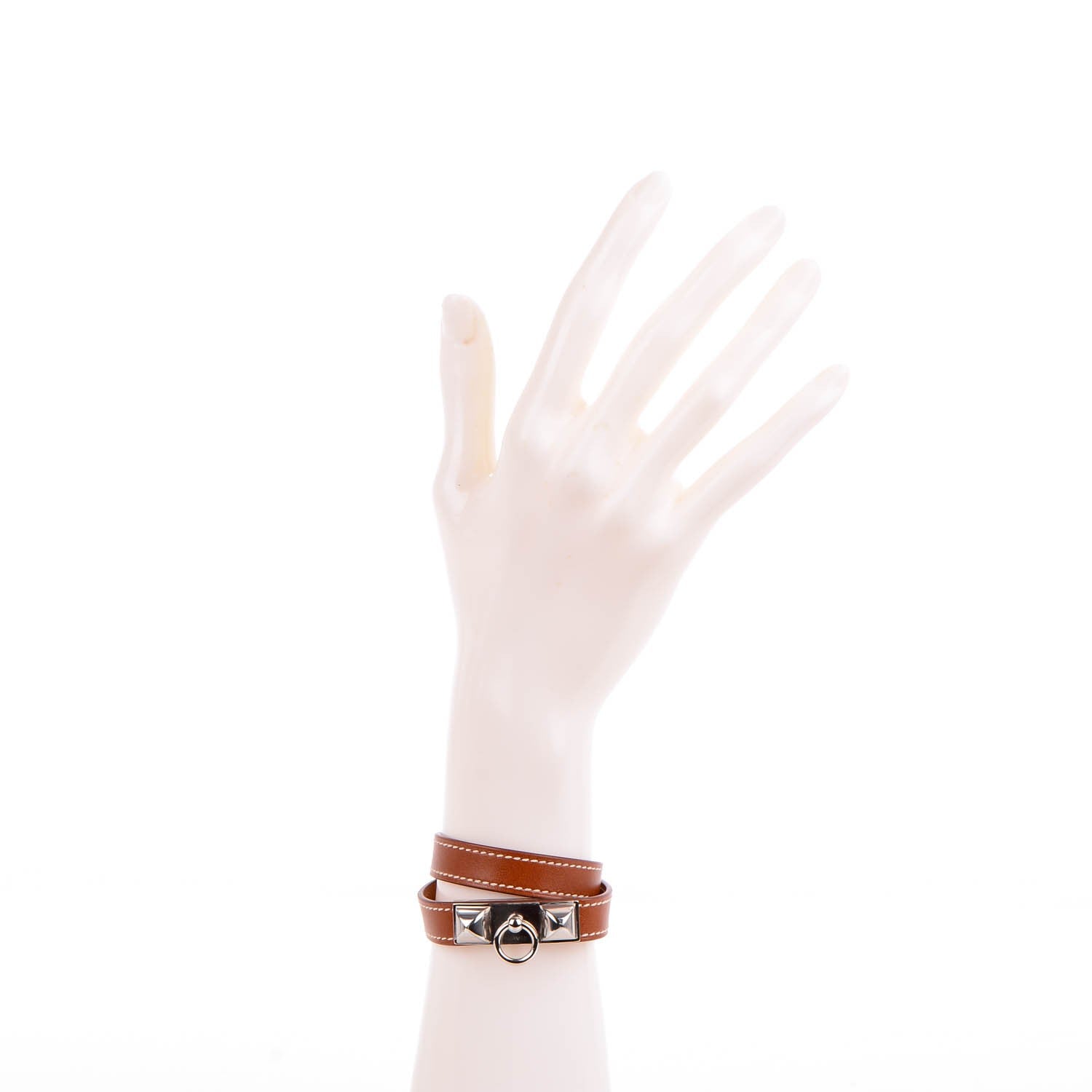 Hermes Barenia Rivale Double Tour Bracelet XS Fauve 2 of 7