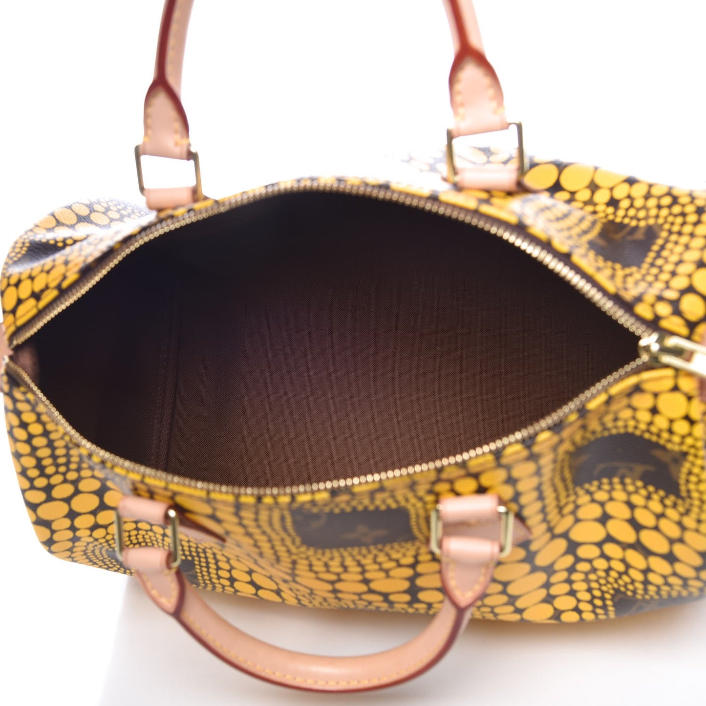 Monogram Kusama Town Speedy 30 Yellow