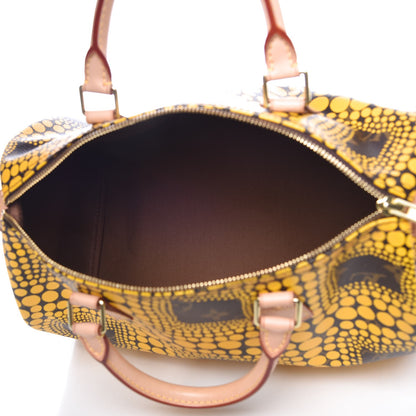 Louis Vuitton Monogram Kusama Town Speedy 30 Yellow 5 of 7