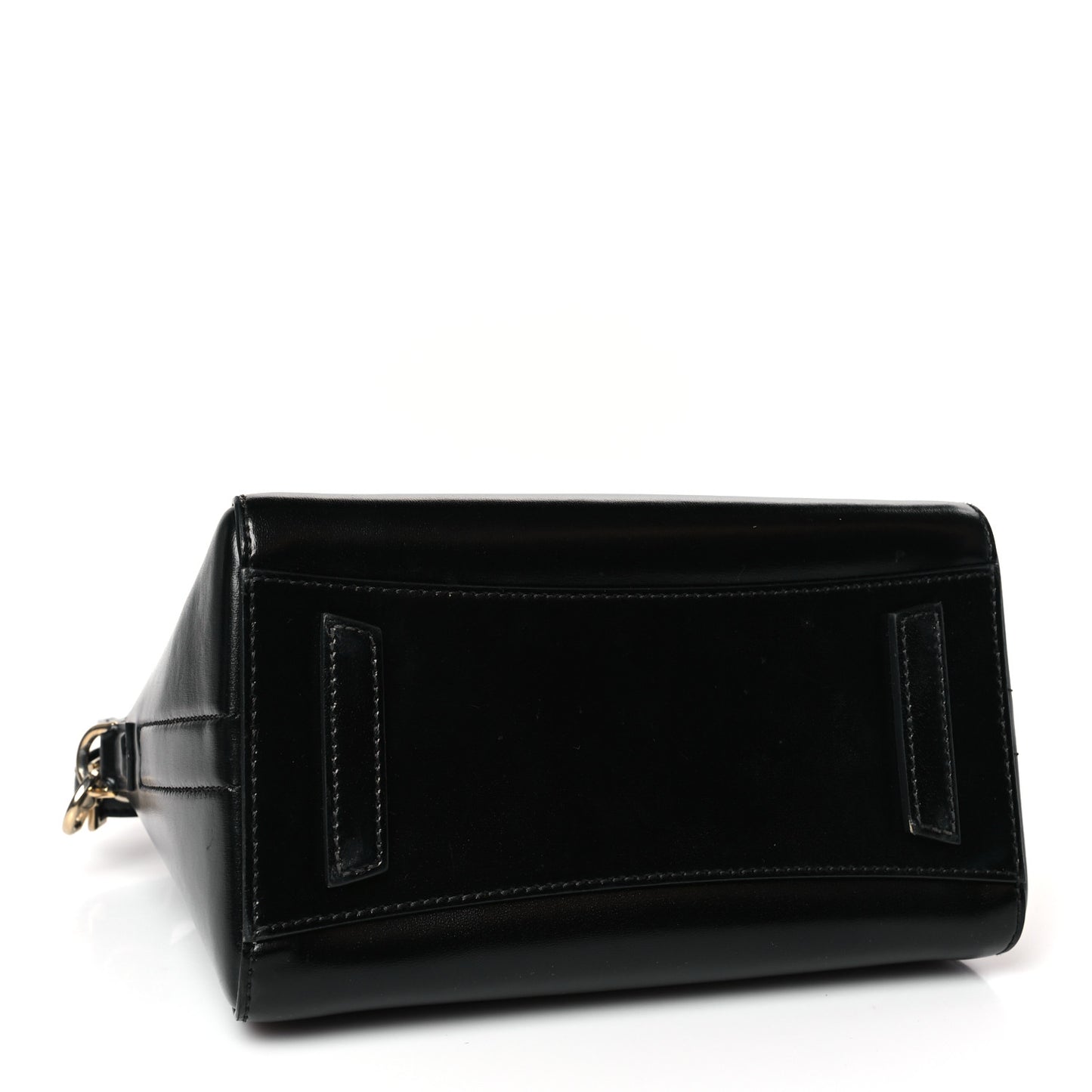 Shiny Lord Calfskin Mini Antigona Black