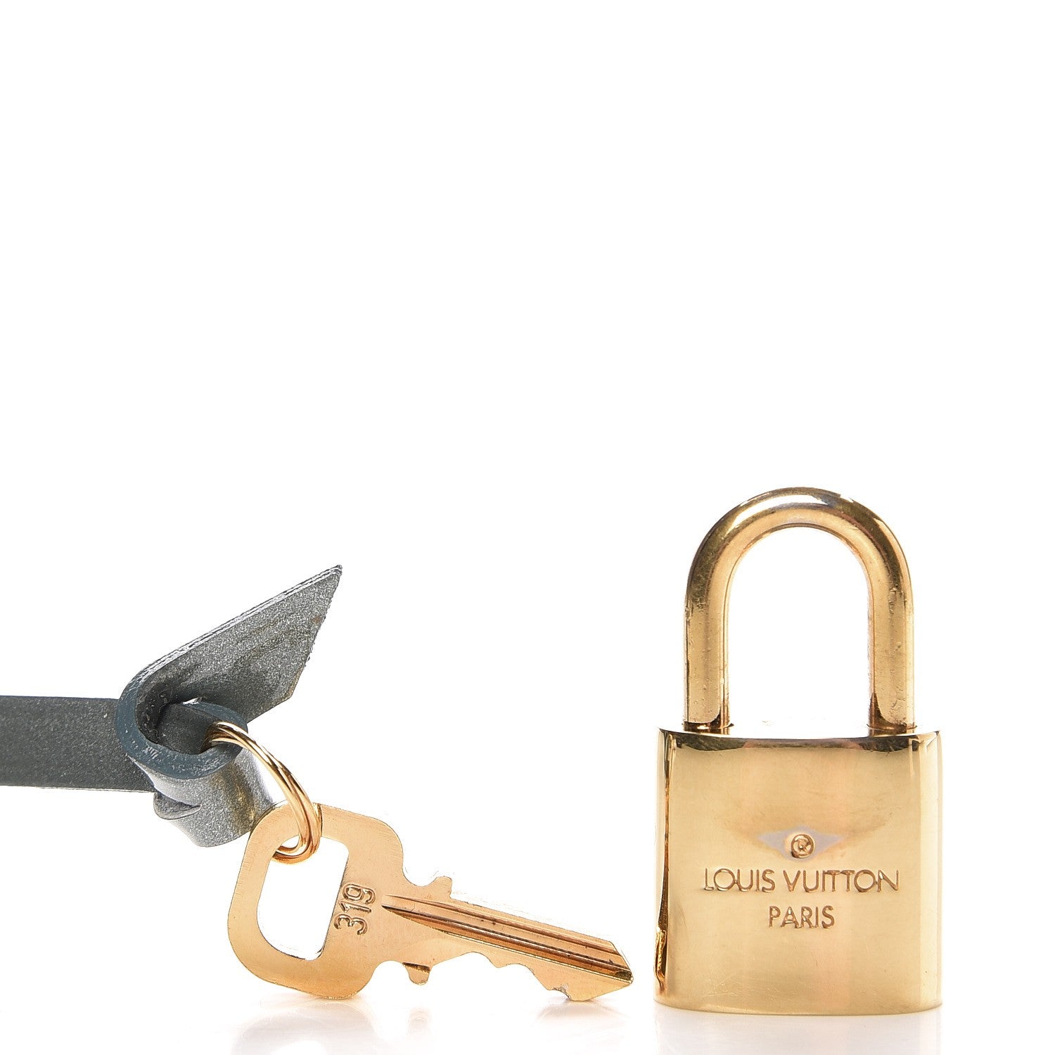 Louis Vuitton Vernis Clochette Lock and Key Set Givre 4 of 4