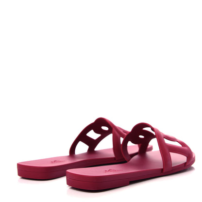 Hermes Rubber Aloha Sandals 36 Rose Baie 4 of 11