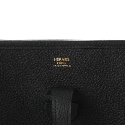 Hermes Taurillon Clemence Evelyne III PM Black 8 of 10