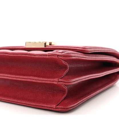 Chanel Caviar Quilted North South Boy Flap Red 10 of 10