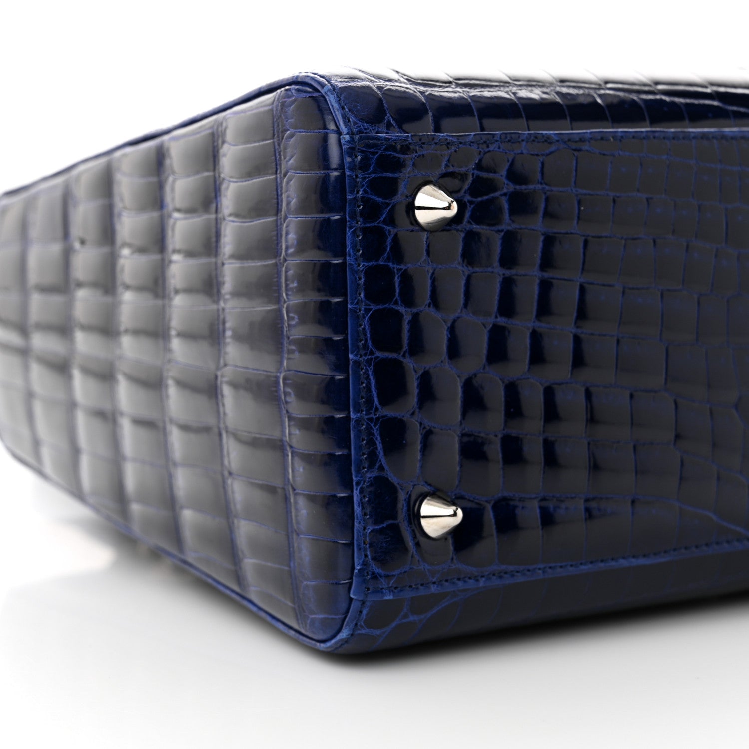 Christian Dior Alligator Medium Lady Dior Blue Roi 9 of 10