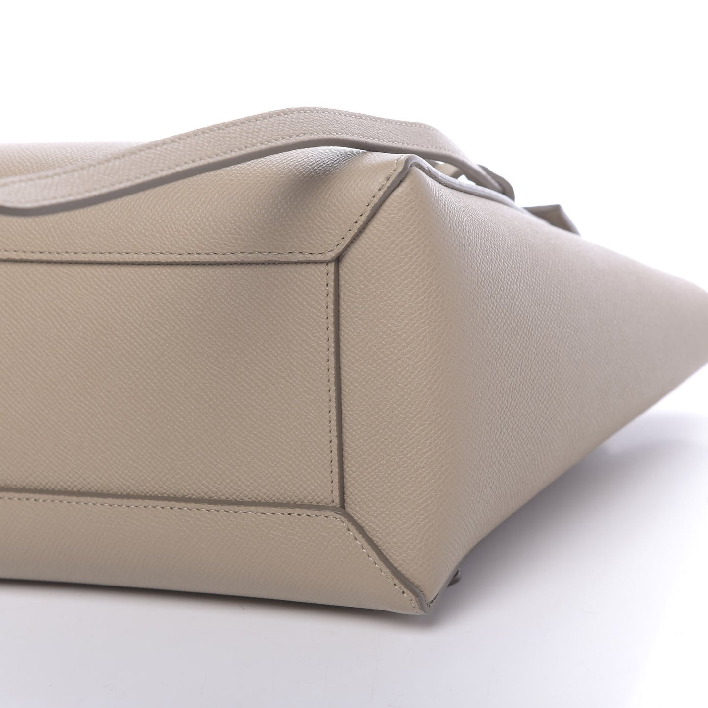 Baby Grained Calfskin Micro Belt Bag Light Taupe