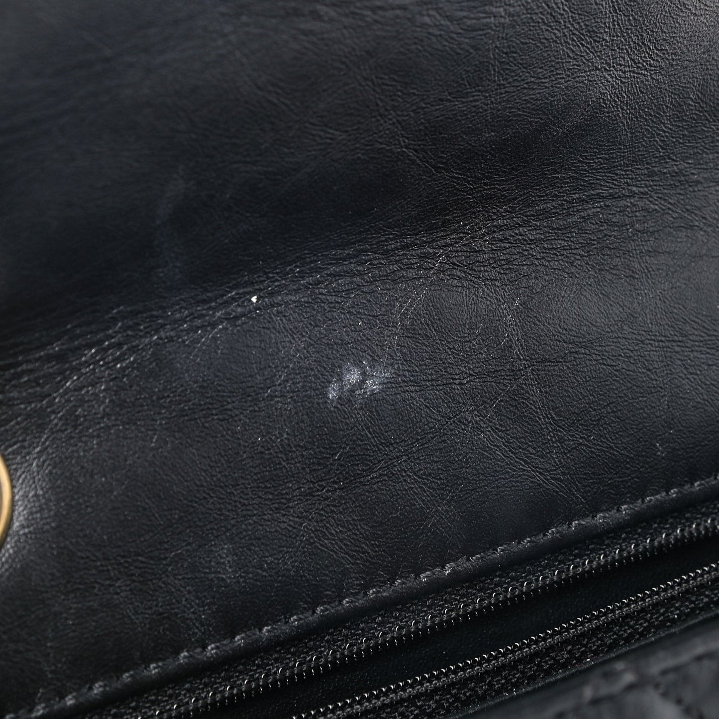 Aged Calfskin Quilted 2.55 Reissue Mini Flap Black