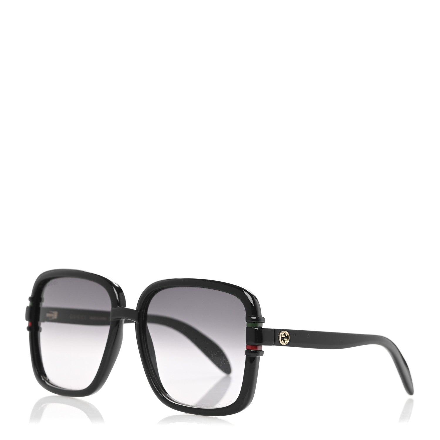 Gucci Acetate Interlocking G Square Sunglasses GG1066S Black 1 of 7
