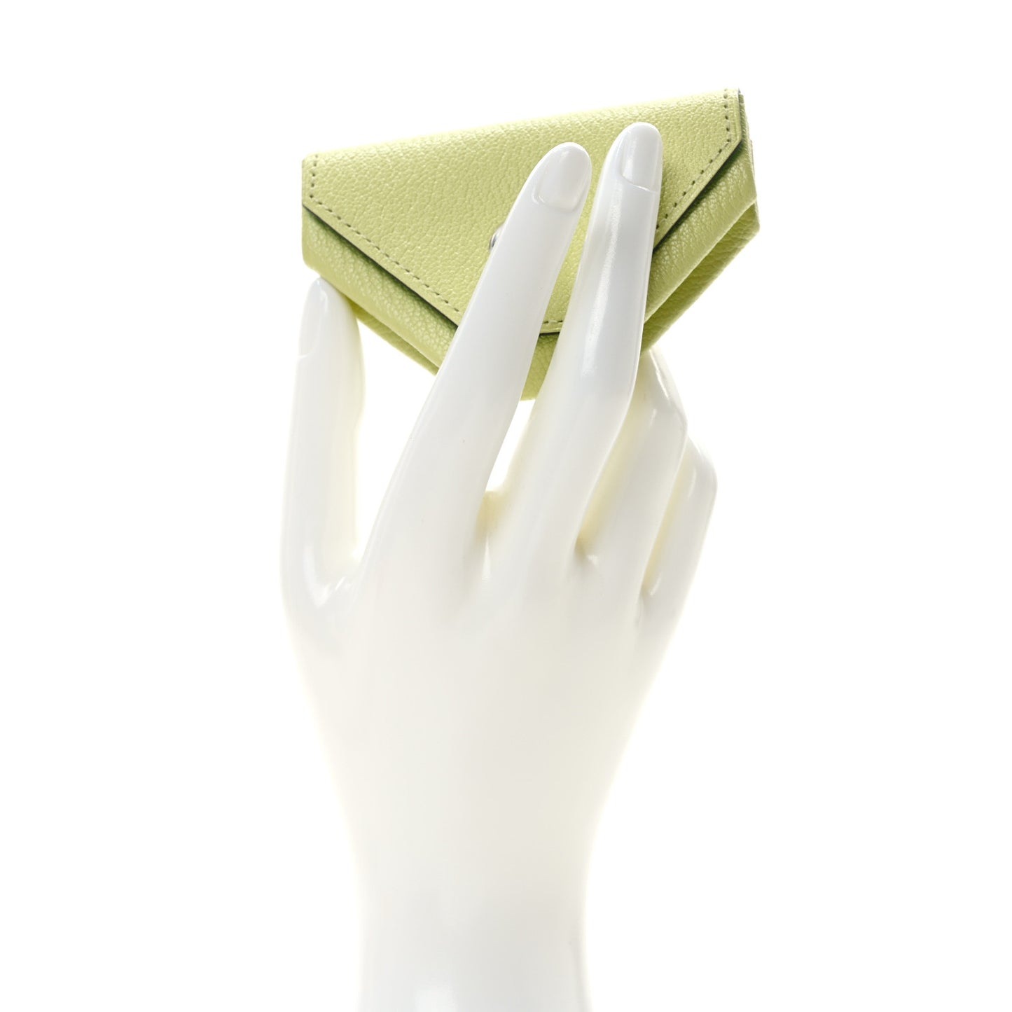 Chevre Mysore Verso Le 24 Coin Purse Jaune Bourgeon Vert Vertigo