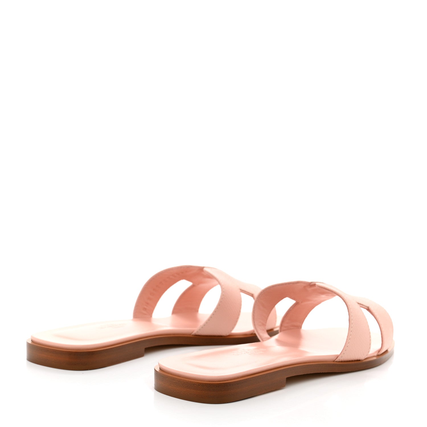 Hermes Epsom Oran Sandals 37 Rose Pale 4 of 9
