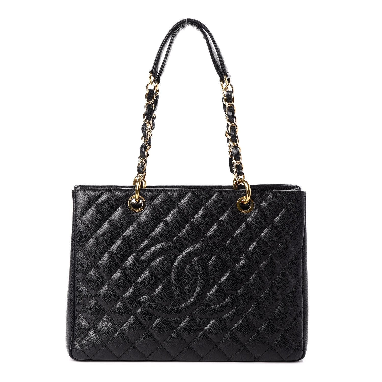 Chanel Caviar Quilted Grand Shopping Tote GST Black 1 of 10