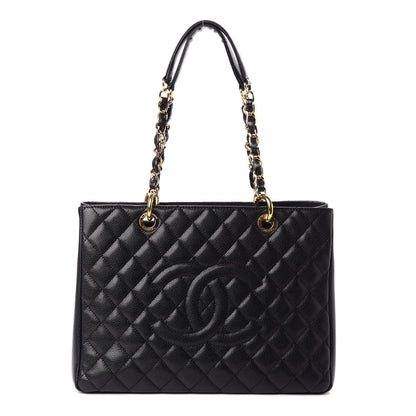 Chanel Caviar Quilted Grand Shopping Tote GST Black 1 of 10