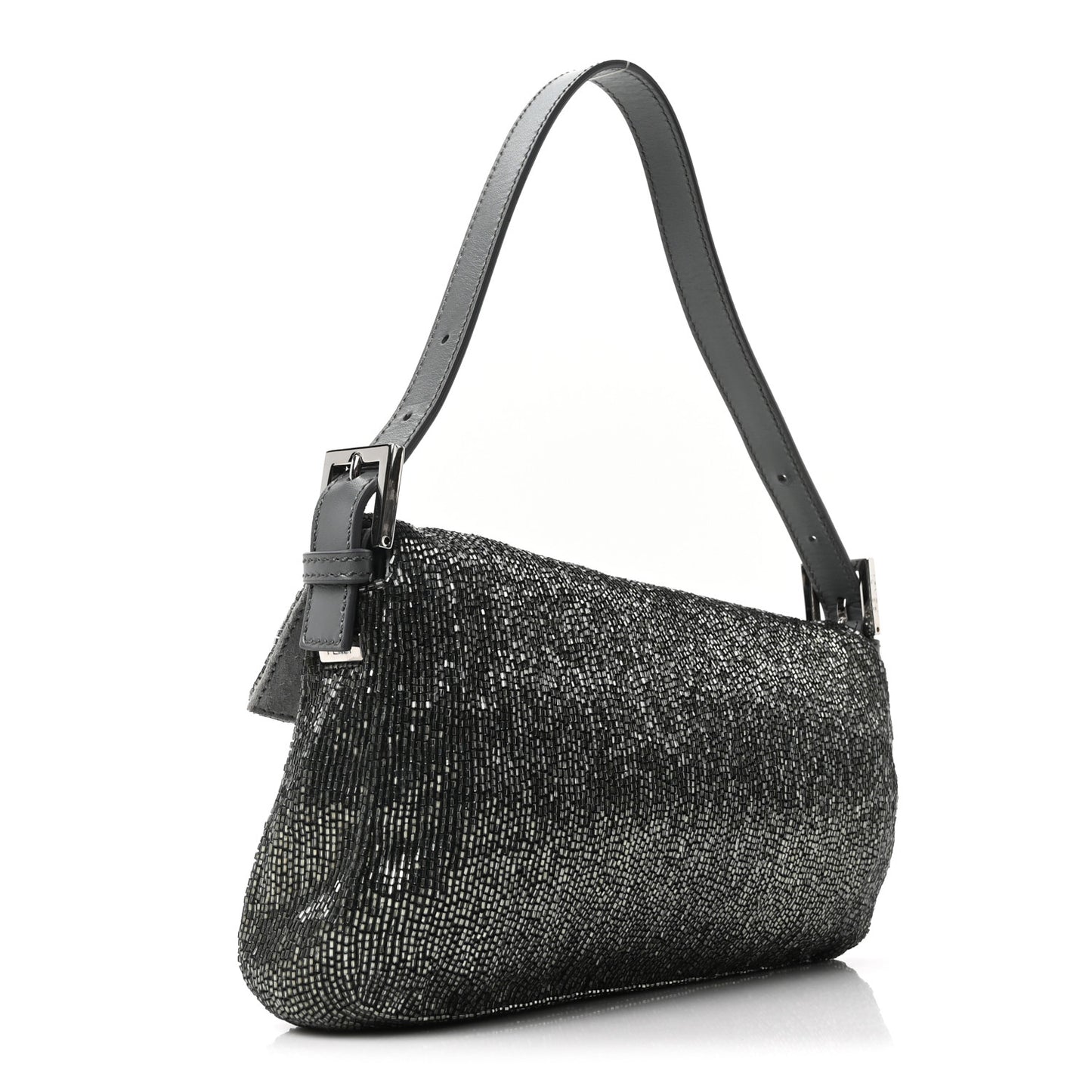 Sequin Beaded Baguette Grey