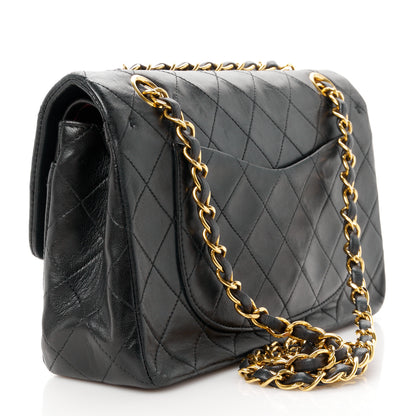Chanel Lambskin Quilted Small Double Flap Black 3 of 12