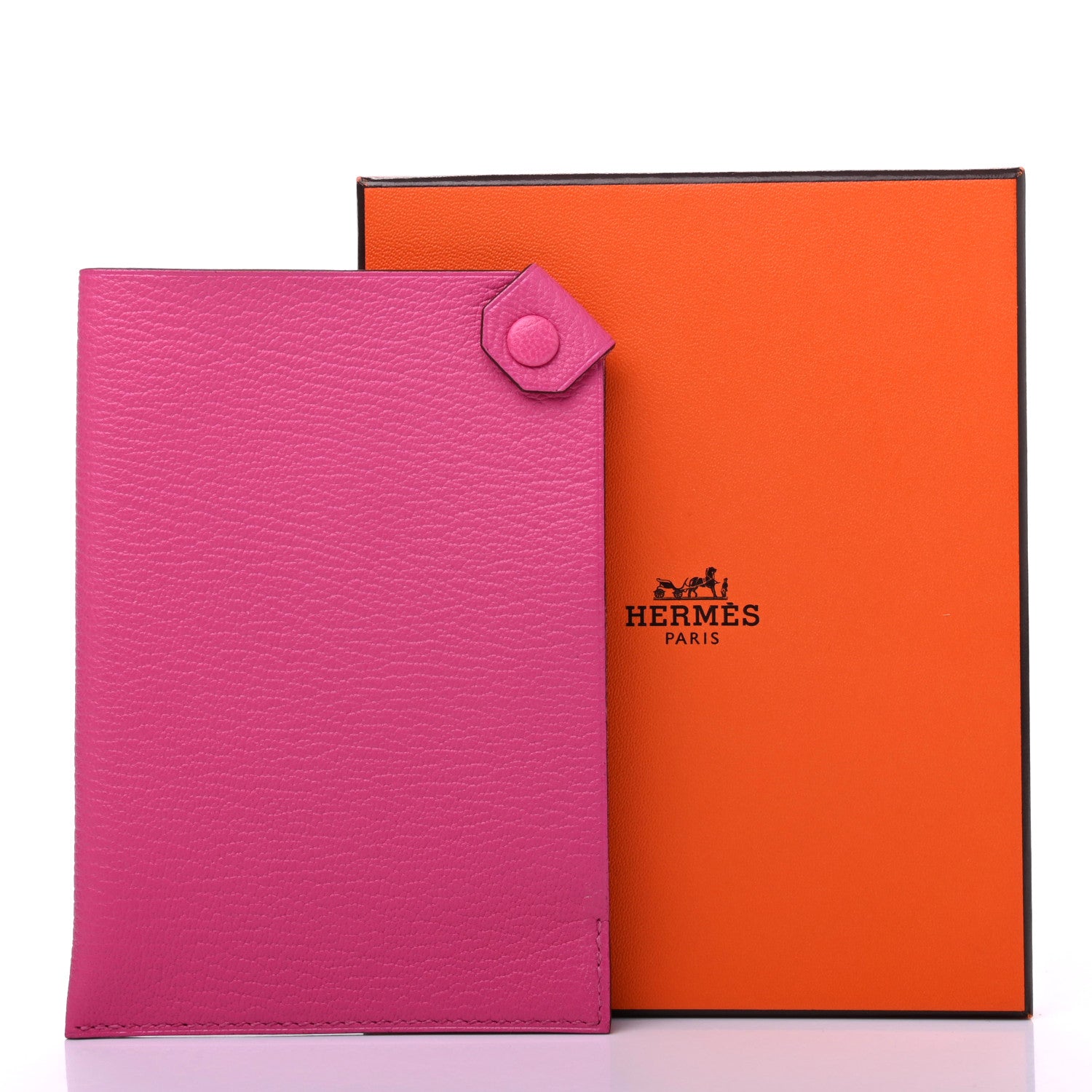 Hermes Chevre Mysore Tarmac PM Passport Holder Rose Tyrien 8 of 8