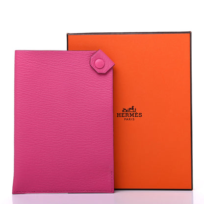 Hermes Chevre Mysore Tarmac PM Passport Holder Rose Tyrien 8 of 8